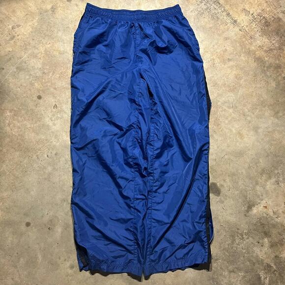 Vintage 2000s Y2k Nike Blue Striped Windbreaker Sweatpants - Picture 1 of 4